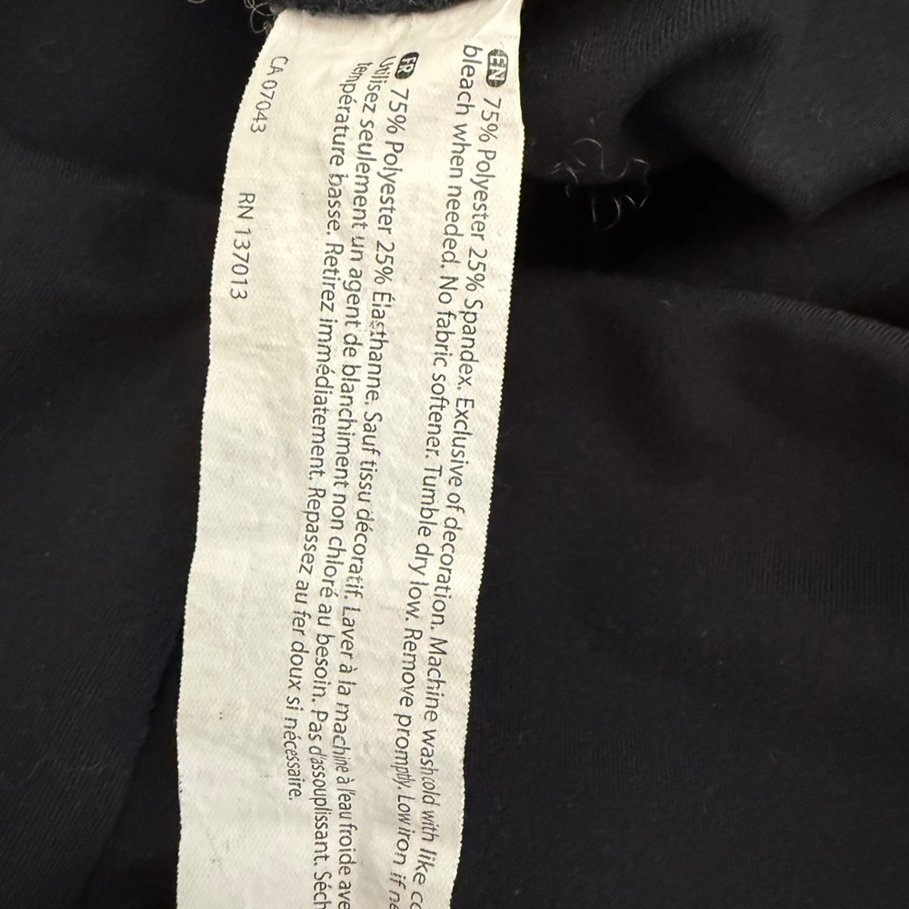Zobha Womens High Waisted Activewear Leggings Size XL Black Yoga Pants 23in - Picture 5 of 8